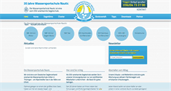 Desktop Screenshot of nautic-wassersportschule.de